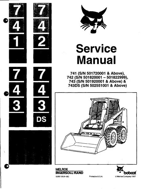 742 bob cat skid steer|742b bobcat service manual free.